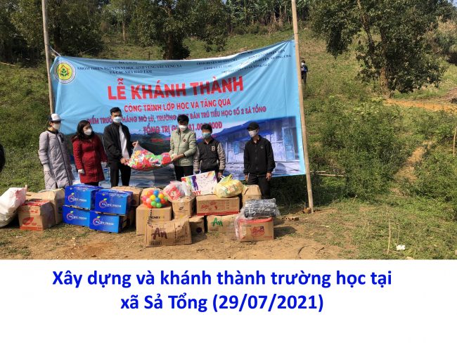 Xây dựng và khánh thành trường học tại xã Sả Tổng