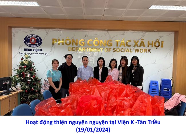 Hoạt động thiện nguyện nguyện tại Viện K -Tân Triều (19012024)
