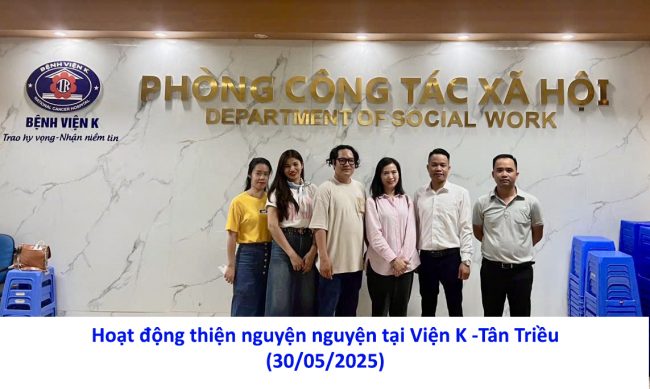 Hoạt động thiện nguyện tại viện K- Tân Triều